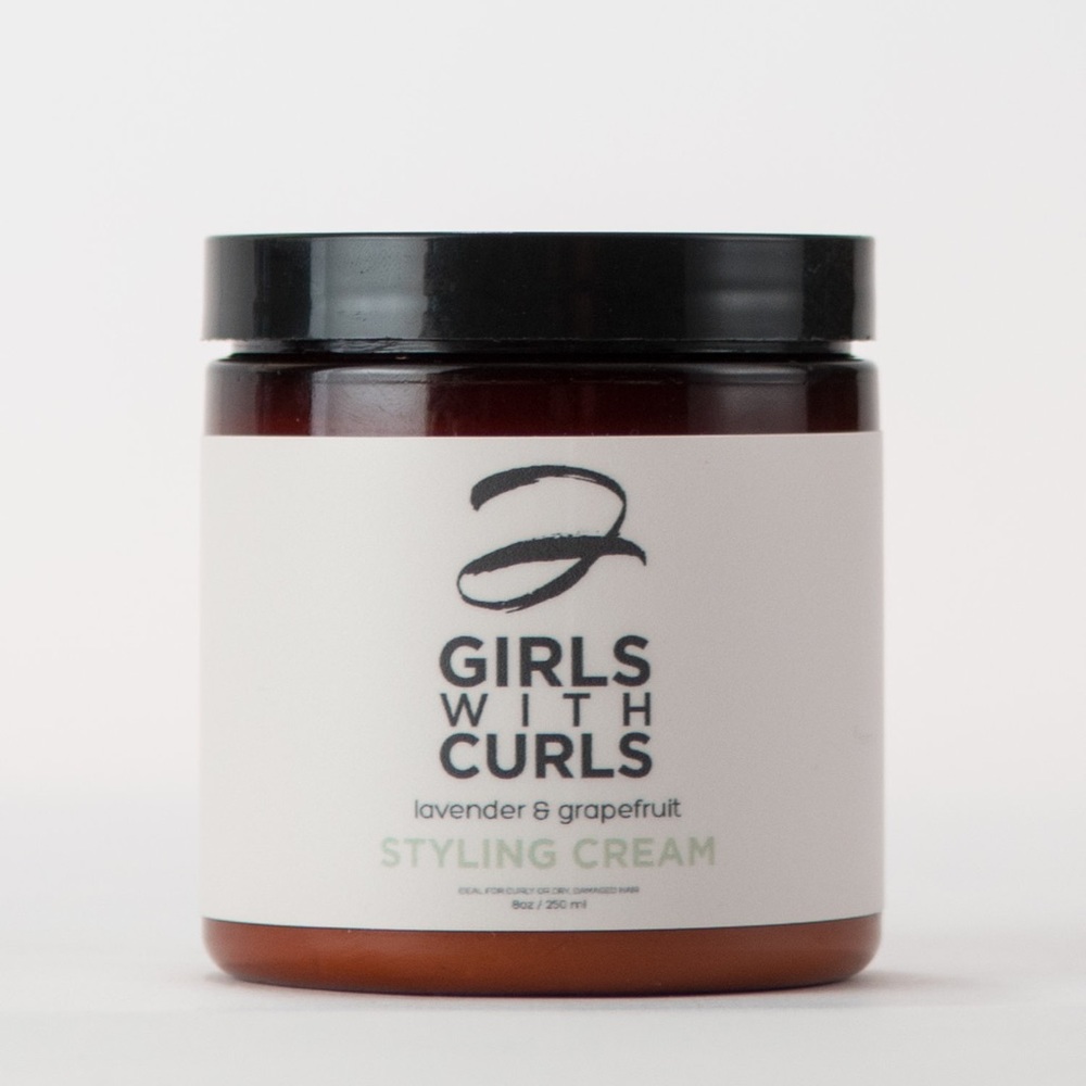 2 Girls With Curls Styling Cream.  New.  8oz